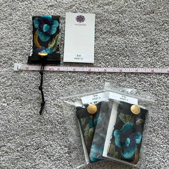 Unique Vintage Fabric Cuff Bracelet #820 Hand sewn by Violette Grace - Picture 2 of 6